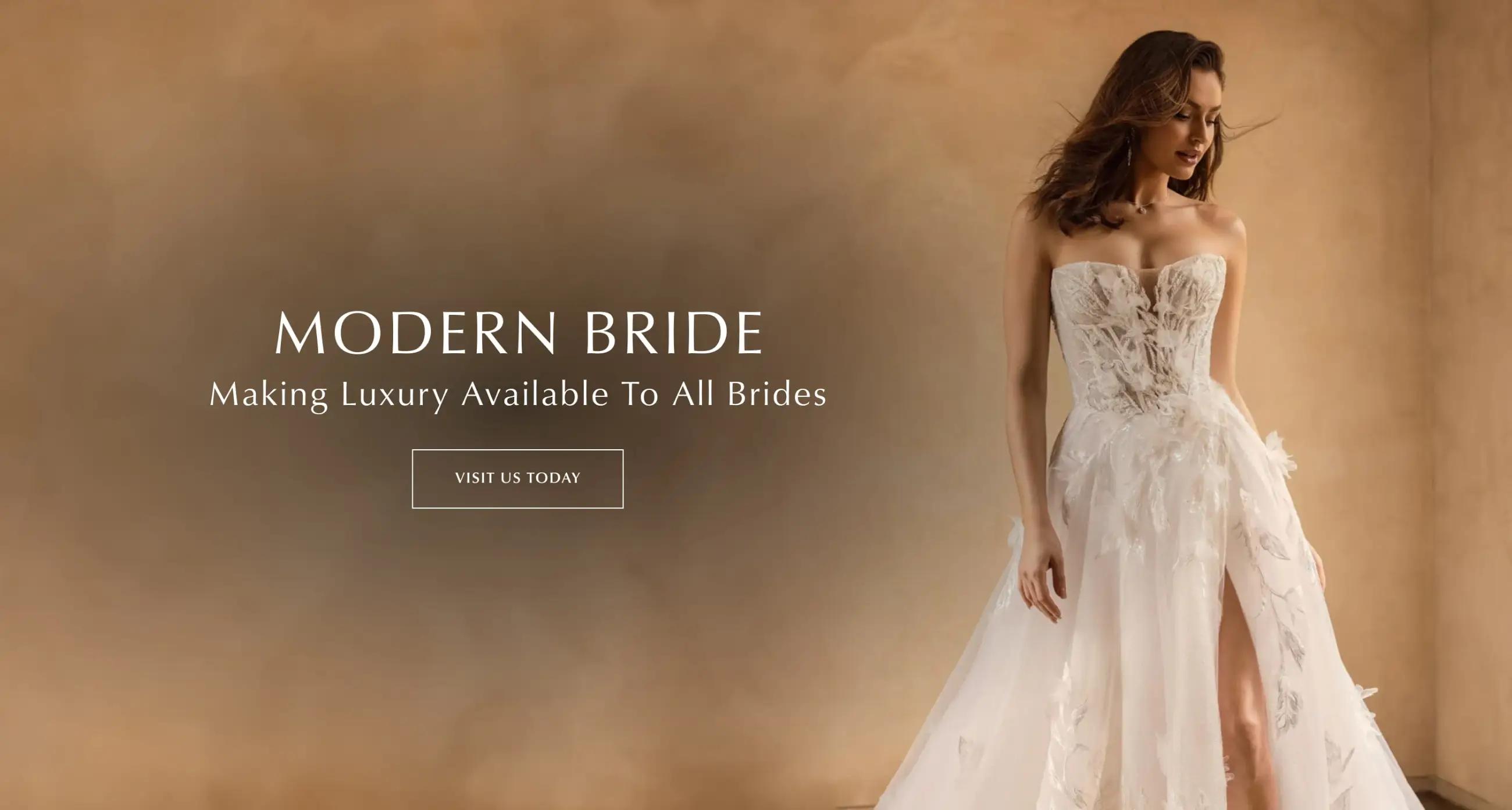 Desktop Modern Bride Making Luxury Available Banner